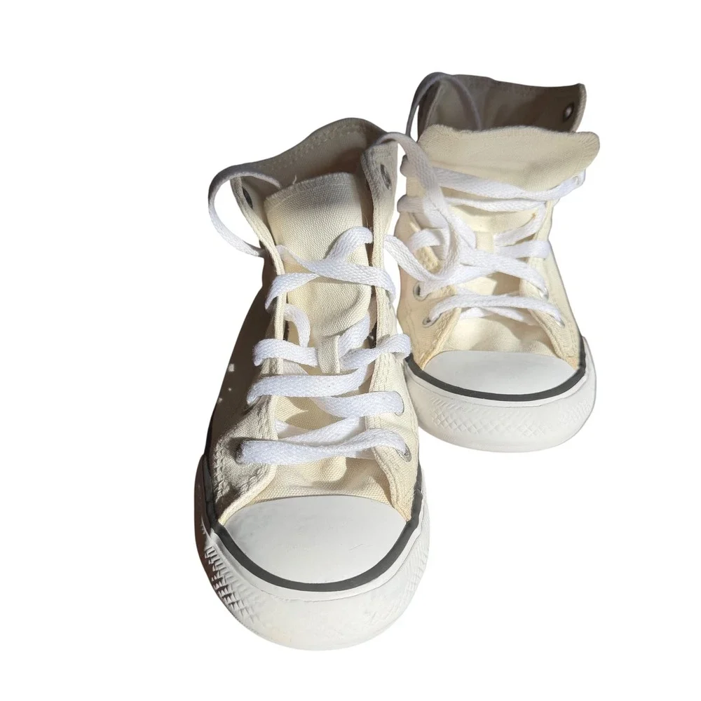 Converse Chuck Taylor All‎ Star Hi Floral Embroidered Youth Shoes Egret A11775F